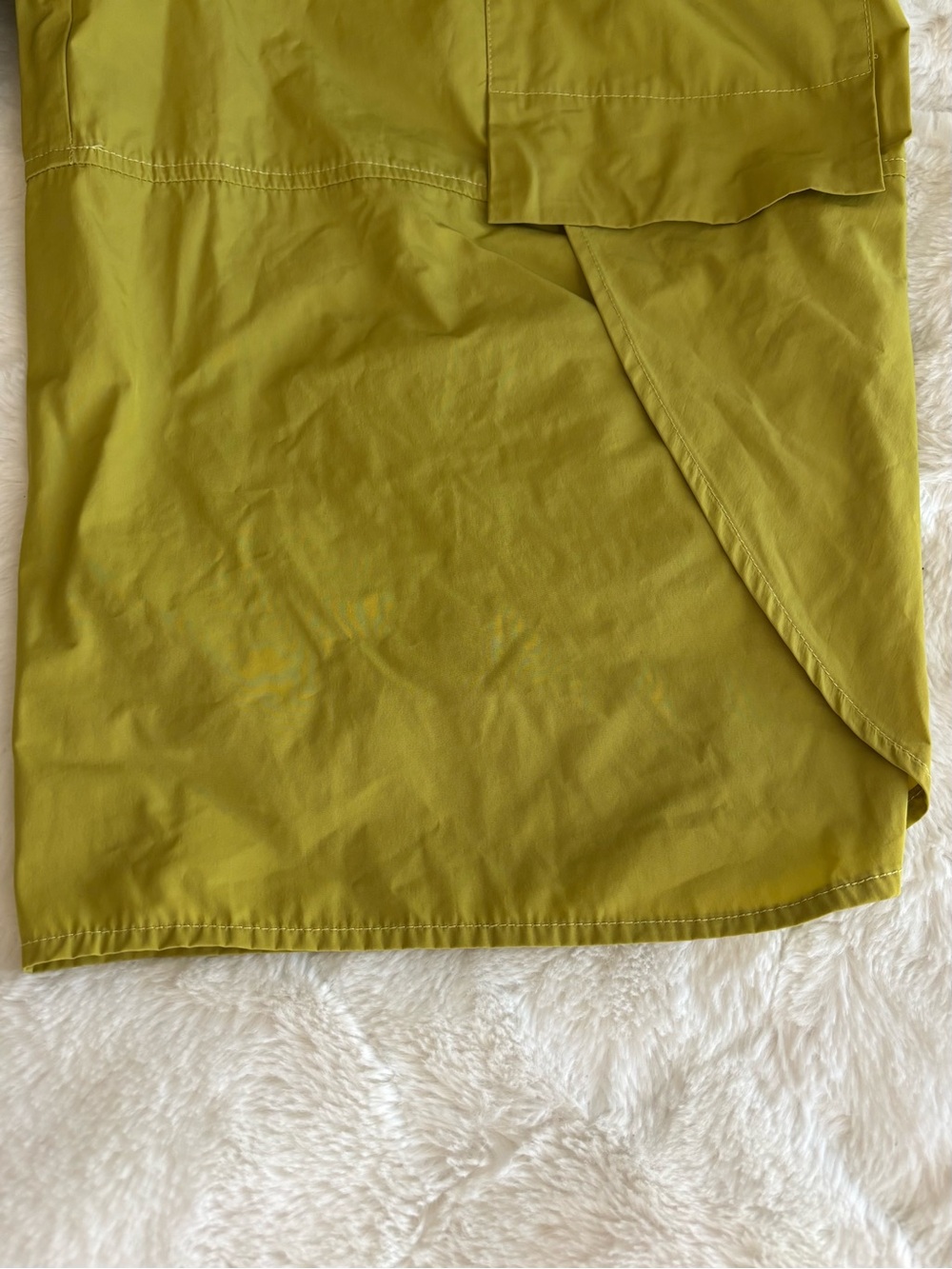 Sun Kim Parachute Pants Size Large Chartreuse Artsy Lagenlook Travel Packable - Picture 5 of 10